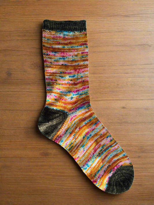 Hand knit wool socks size 10 women’s